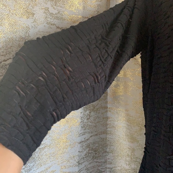 Armani Exchange Black Sheer Textured Body-cone Mini Dress Size M - Picture 6 of 13